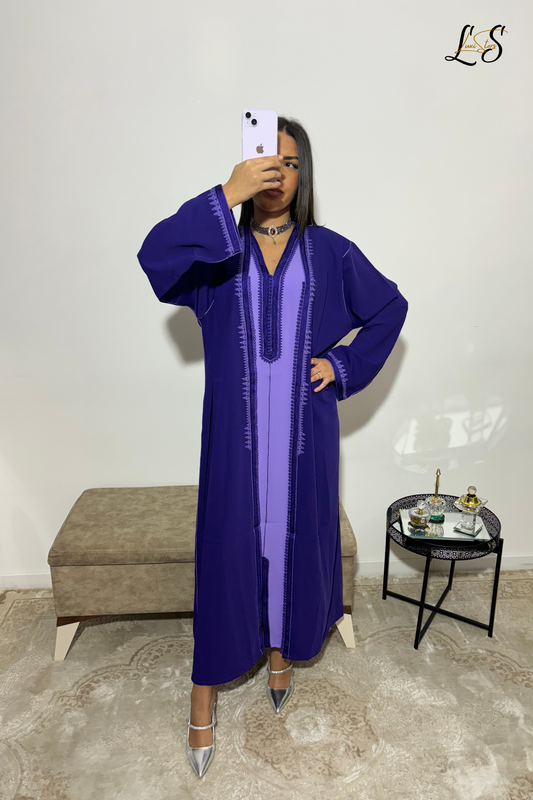 Ensemble 2 pièces Kimono Violet