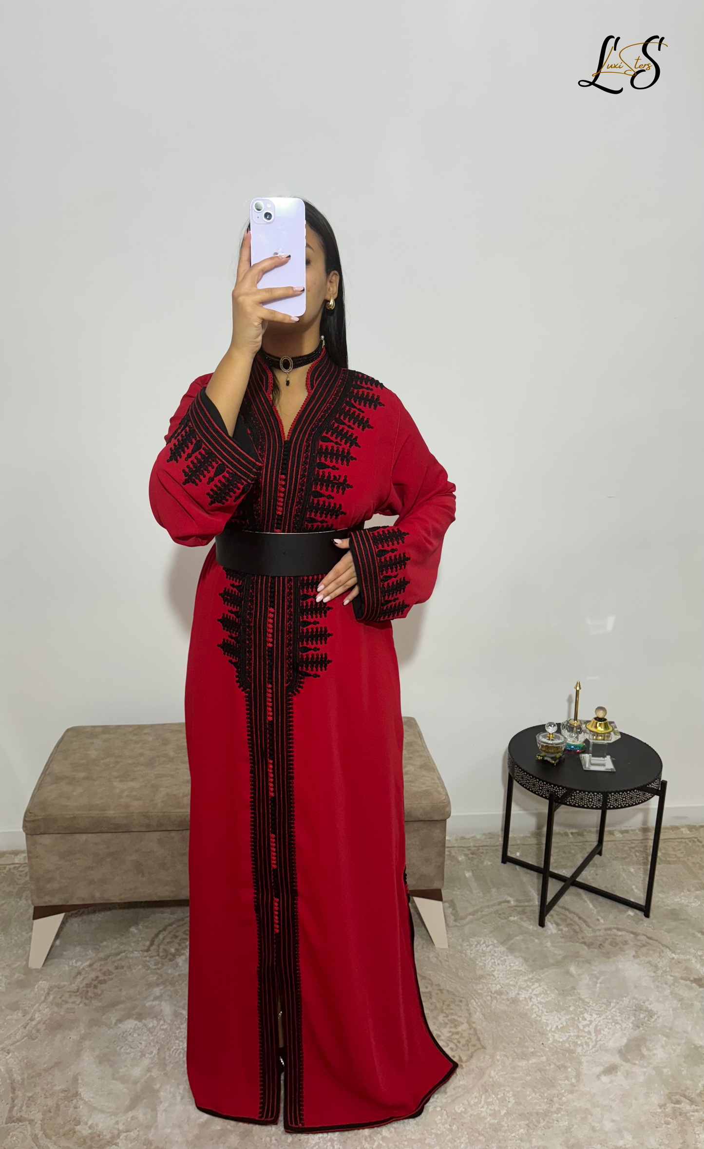 Caftan Rouge et Noir